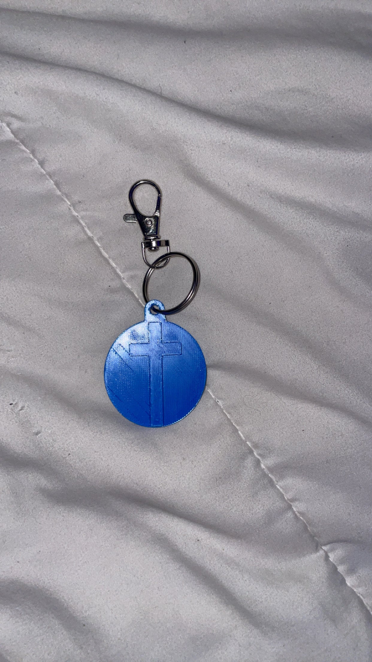 Circular Cross Keychain