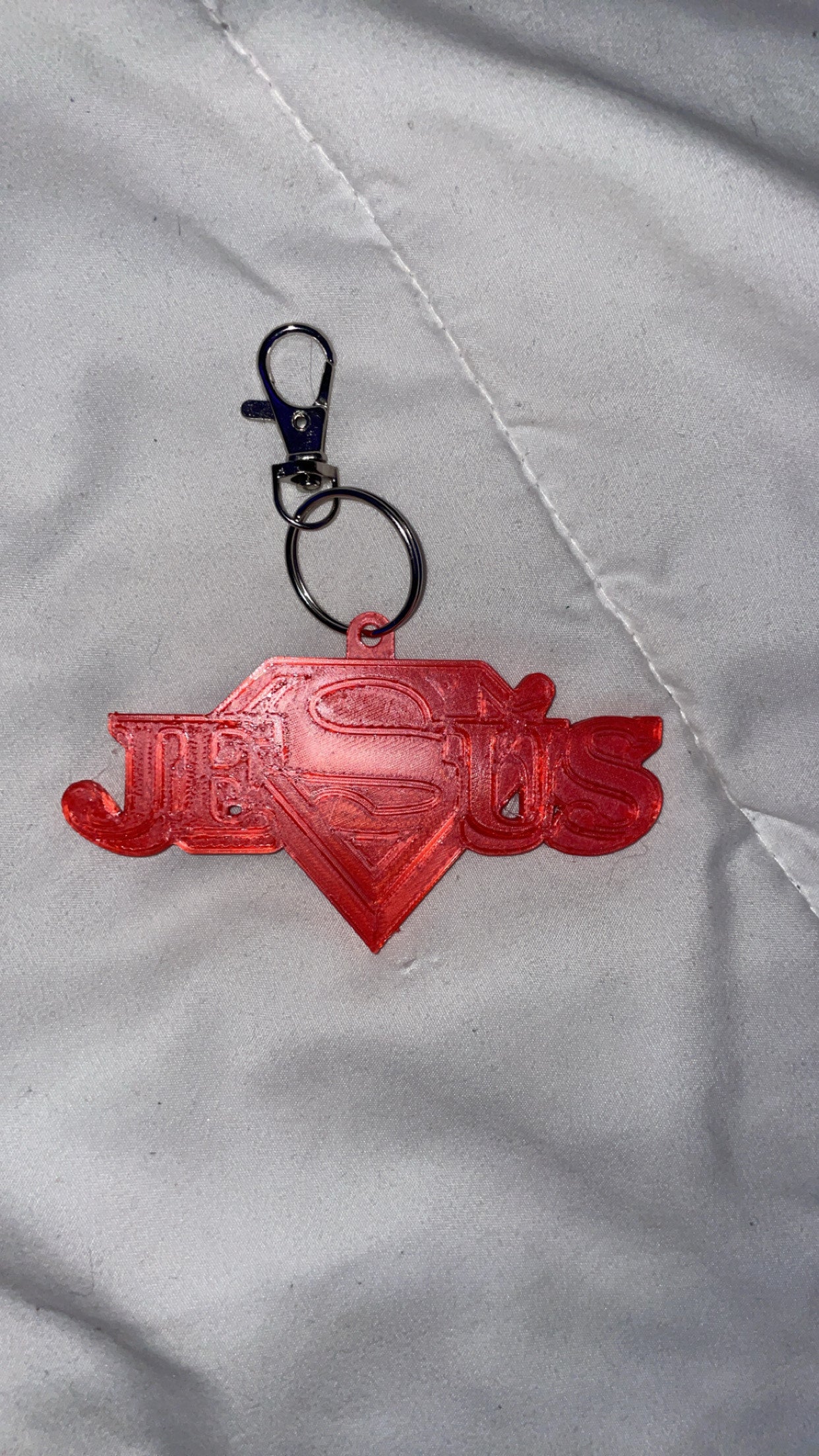 Jesus Superman Keychain